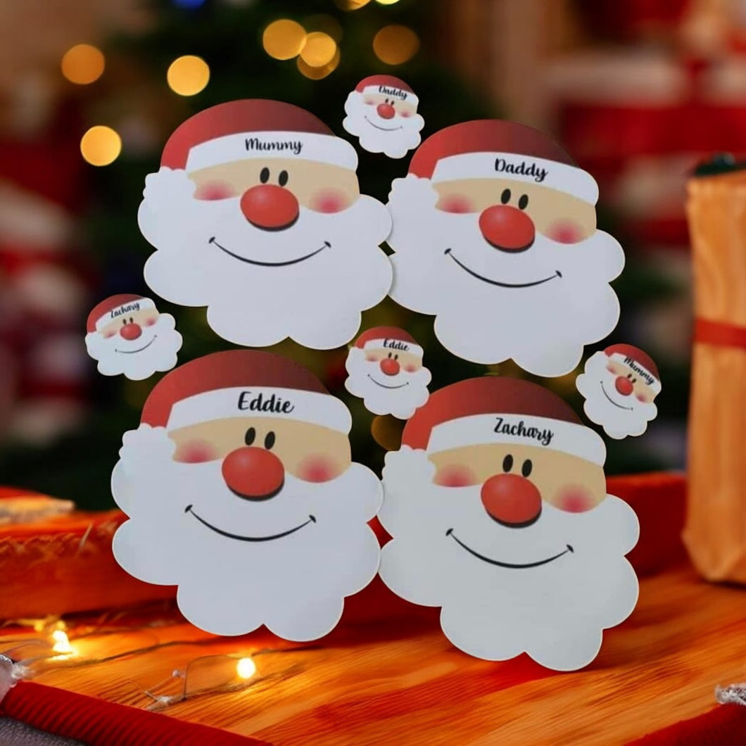 Personalised Santa placemat and coaster