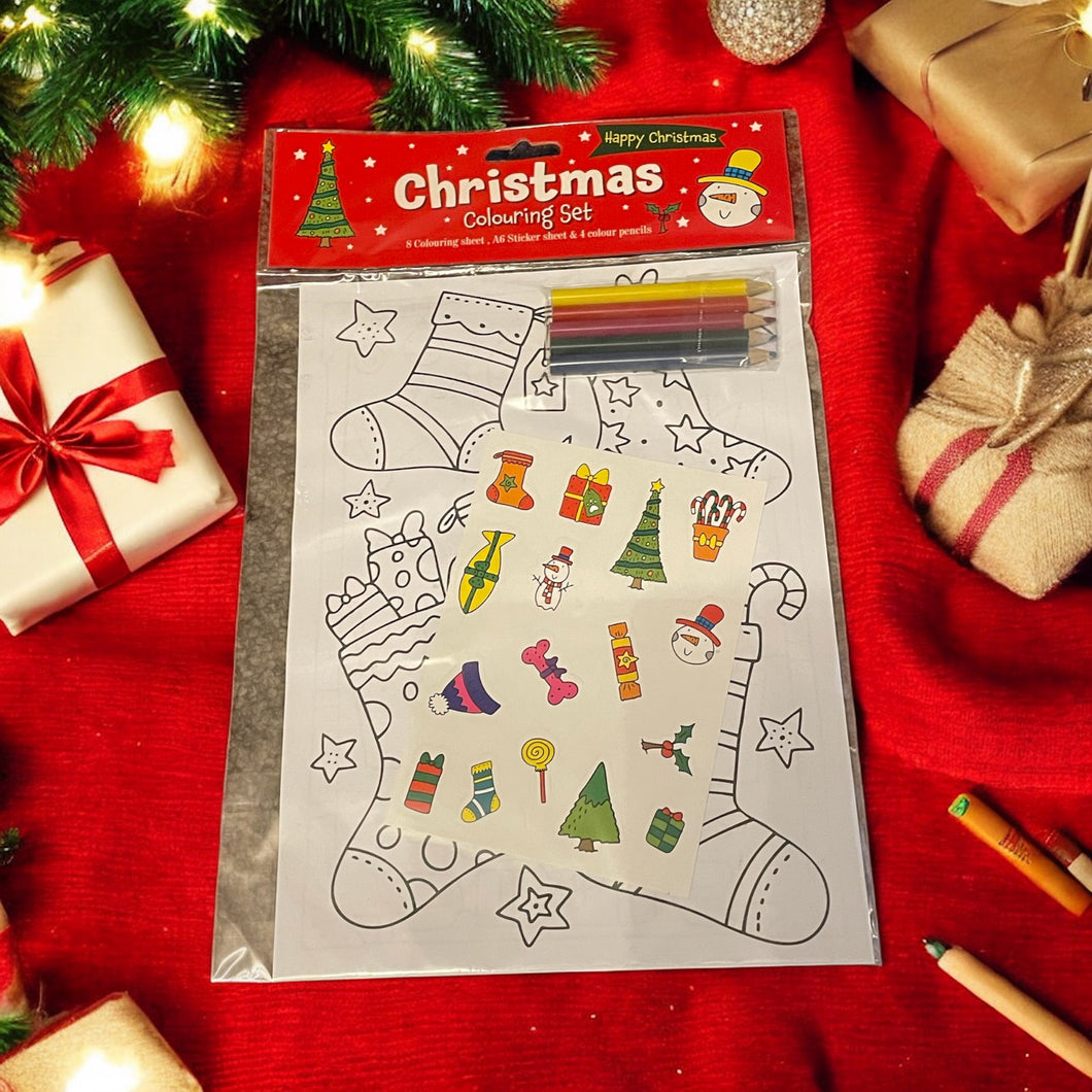 Christmas colouring set
