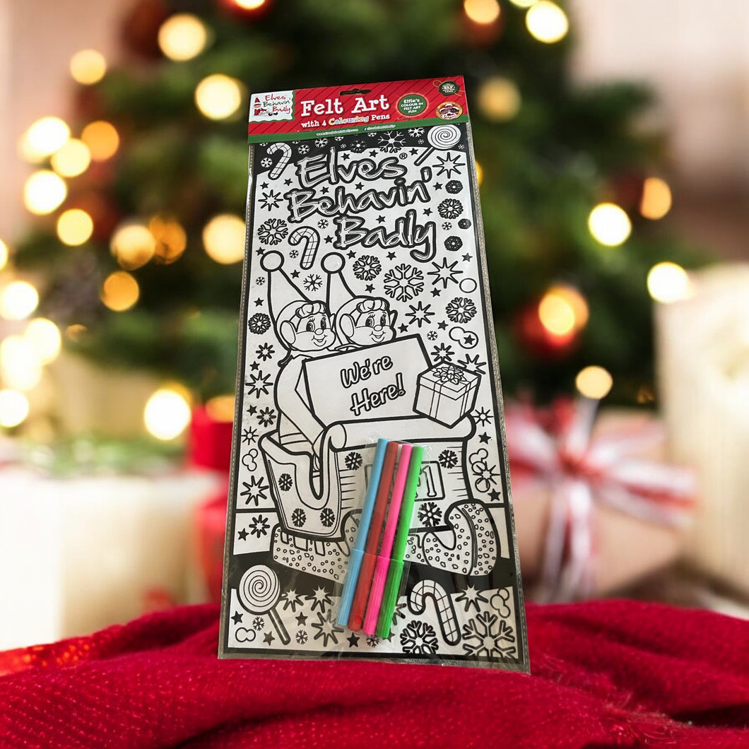 Felt Art with colouring pens