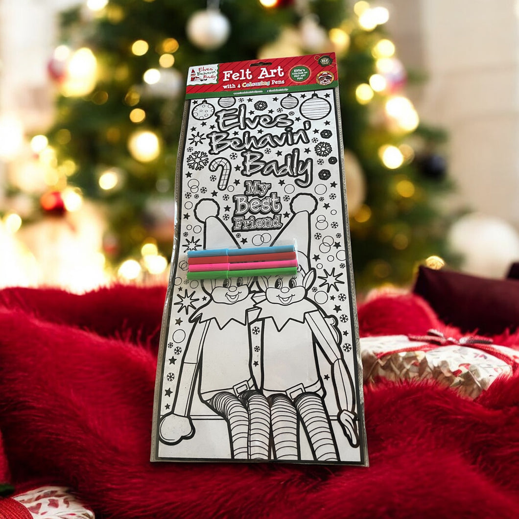 Felt Art with colouring pens