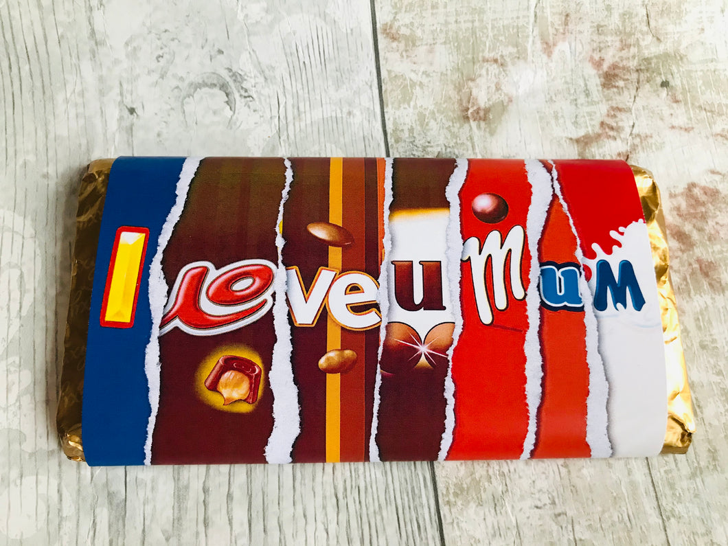 I love u mum Novelty Wrapper