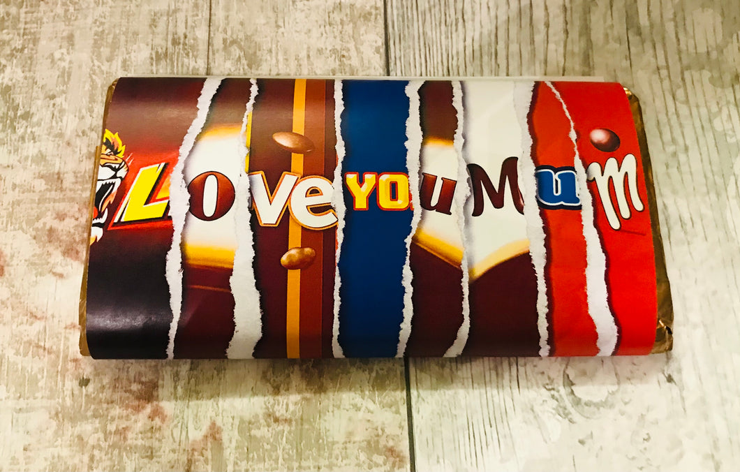 Love You Mum Novelty Wrapper