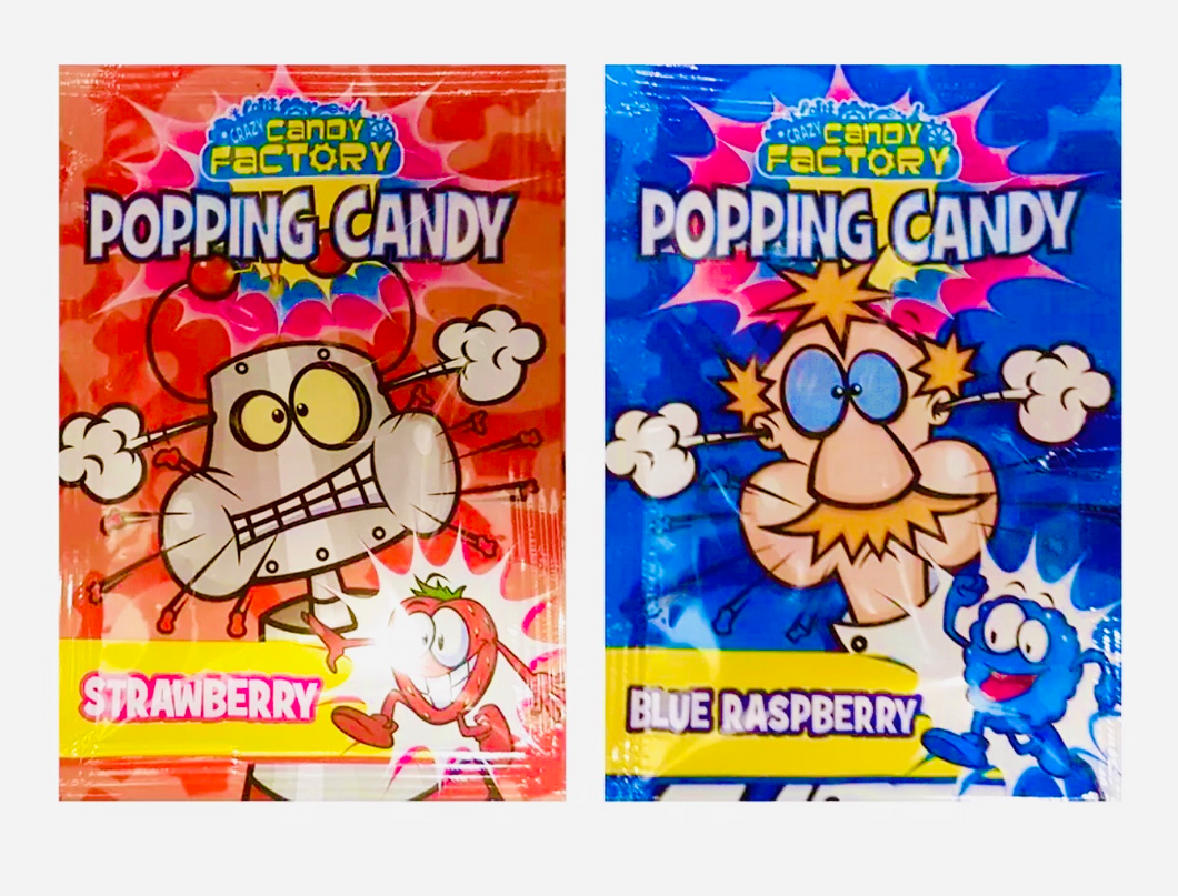 Crazy Factory Popping Candy - Strawberry